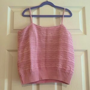 Vintage knit crop top